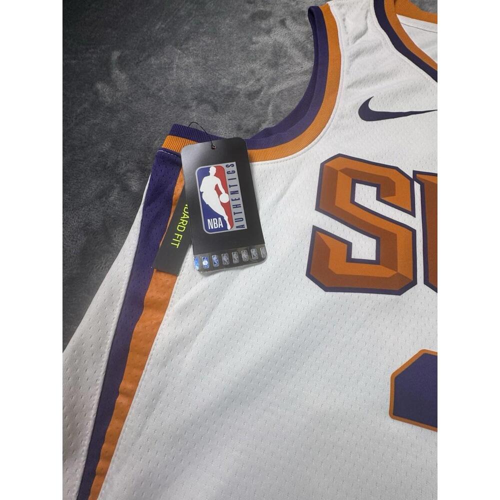 Signed Nike NBA Phoenix Suns Jersey DriFit White Size 48/Large Deandre Ayton NWT - Picture 9 of 13
